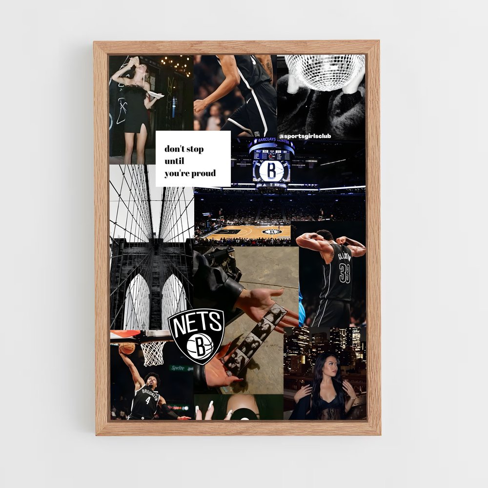 Poster Brooklyn de nets – affiche Basketball (vue 4)